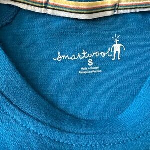Smartwool Teal Merino Wool Shirt and pants base layer set